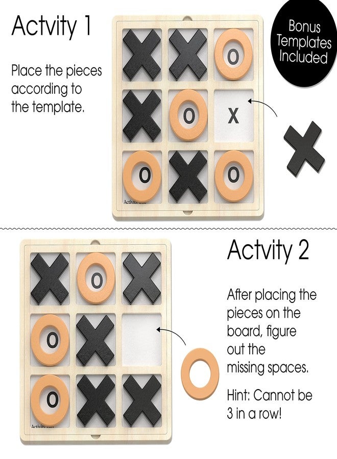 Keeping Busy Tic Tac Toe with Templates Dementia Activities for Seniors Games for Dementia Seniors Alzheimers Activities Alzheimers Products for Elderly Games for Seniors Gifts for Elderly Women & Men - Image 4